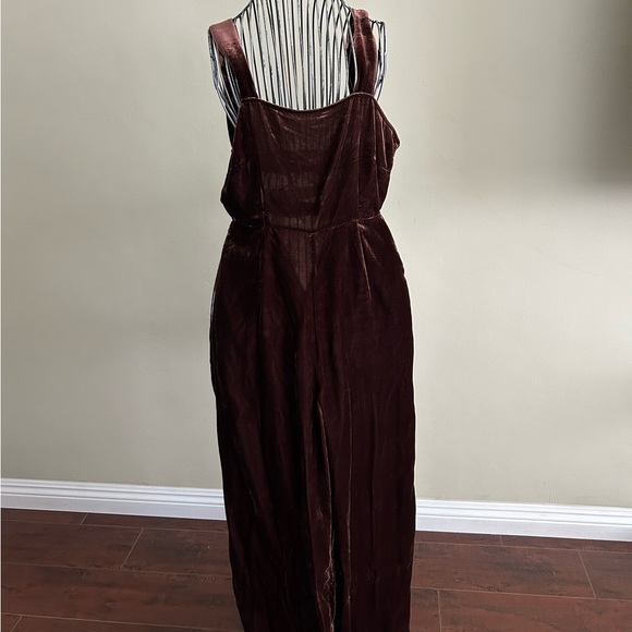 Forever 21 Velvet Wide leg Junpsuit - Picture 2 of 2